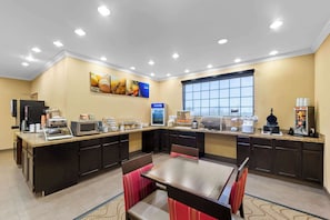 Free daily buffet breakfast