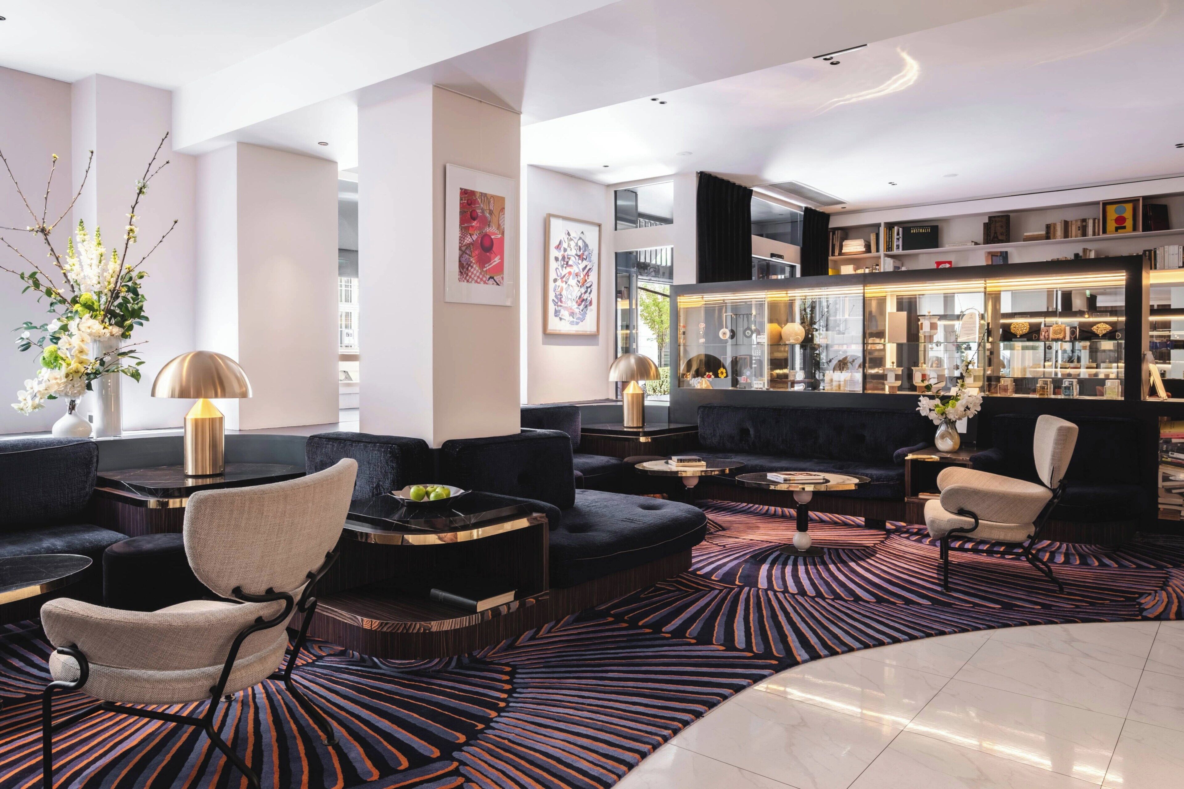 Sitteområde i lobbyen