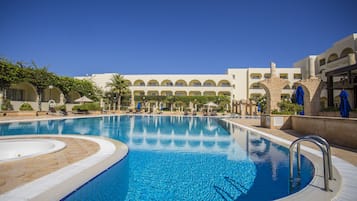 2 outdoor pools, pool umbrellas, sun loungers