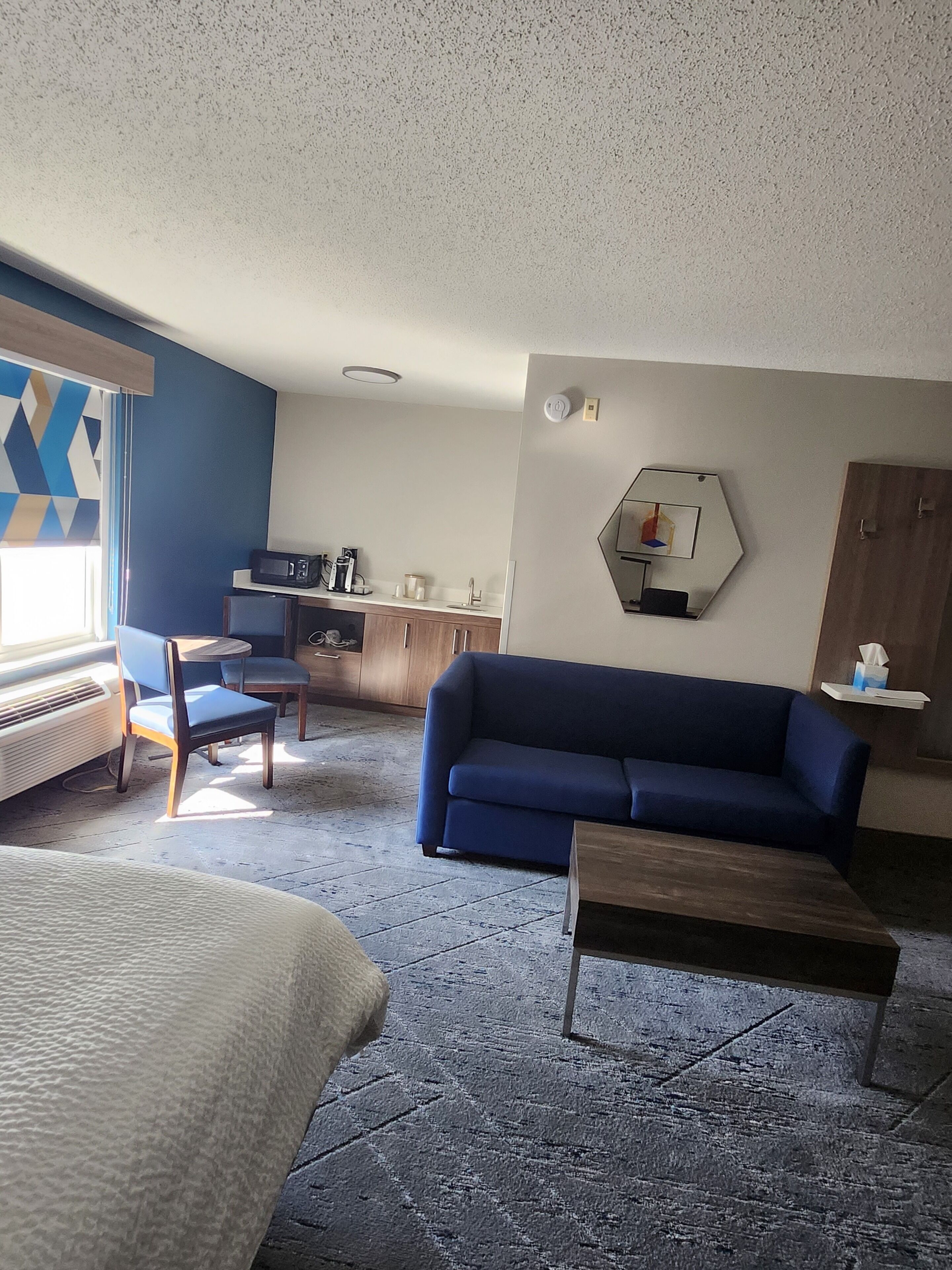 suite, 1 king bed with sofa bed | 1 bedroom, desk, iron/ironing board, free cots/infant beds