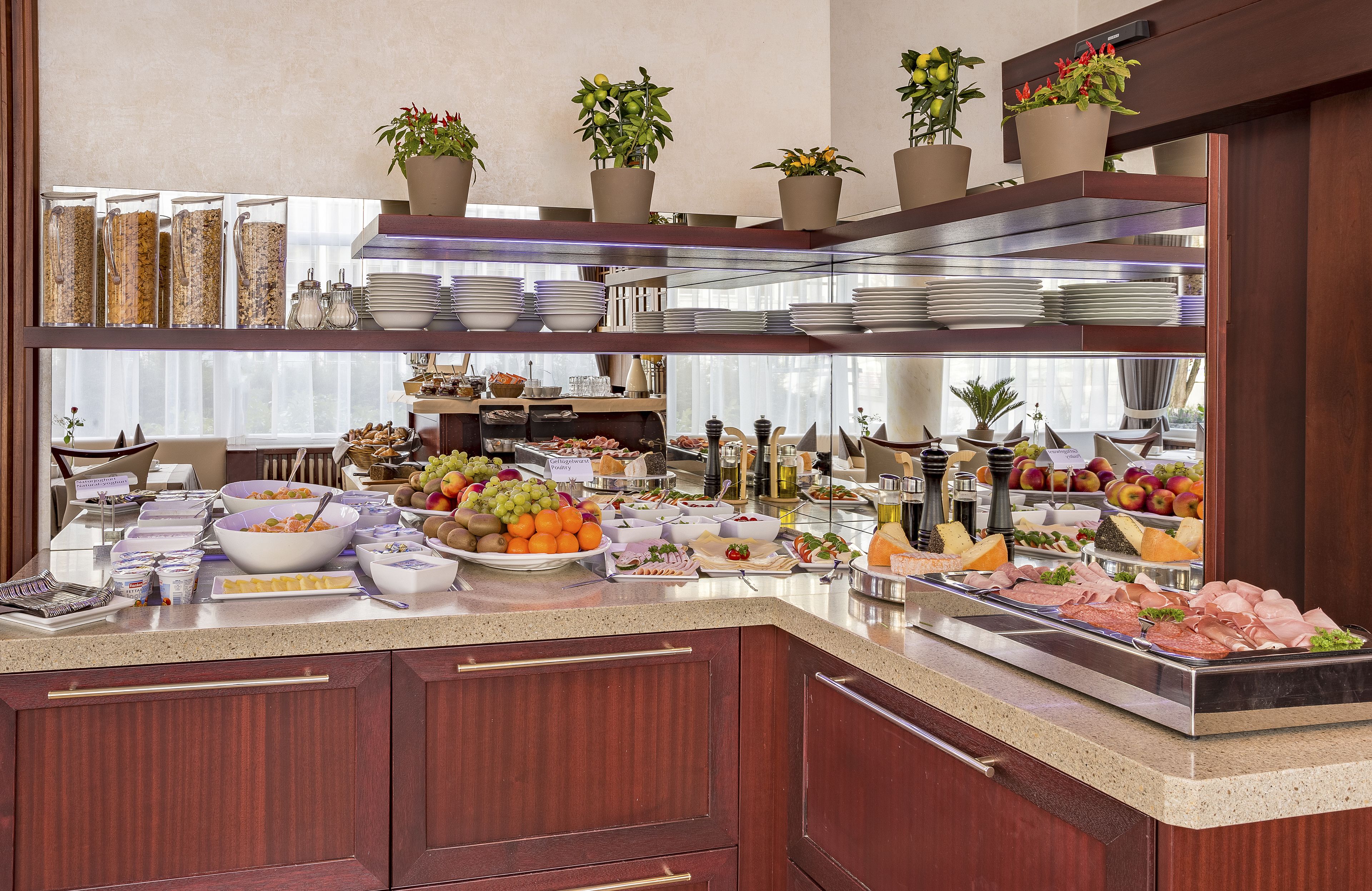 daily buffet breakfast (eur 18 per person)