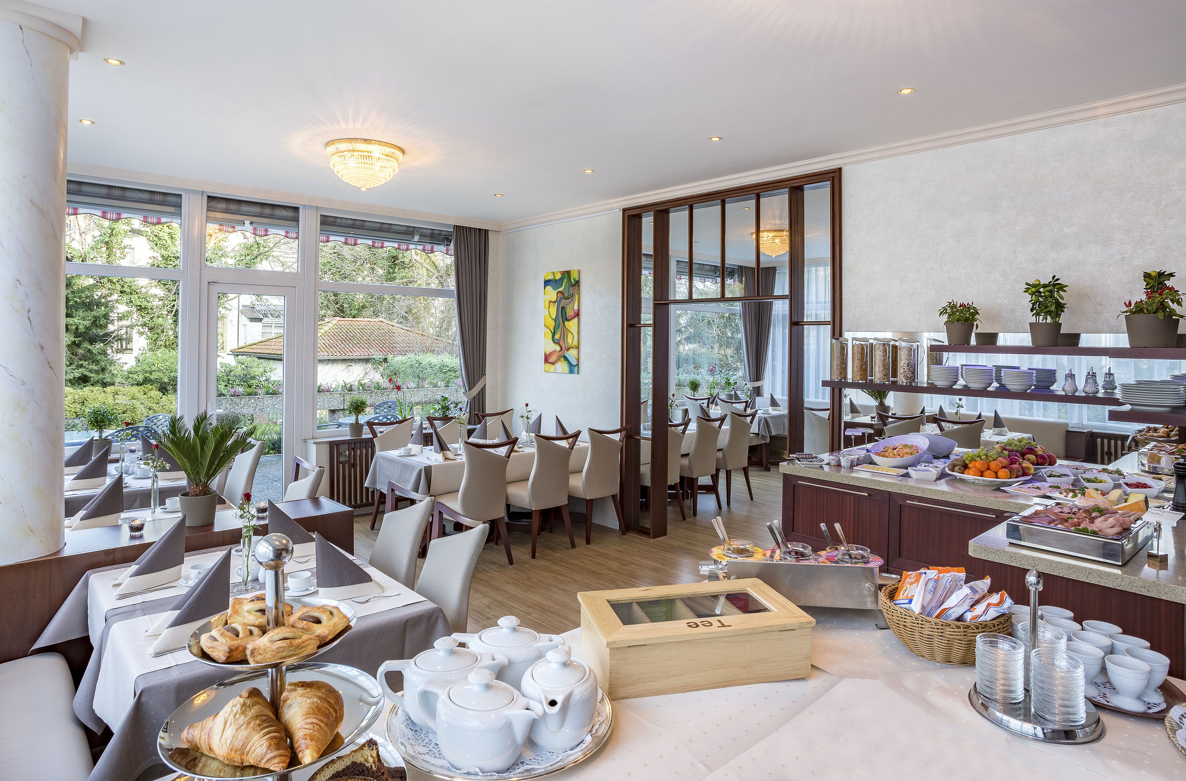 daily buffet breakfast (eur 18 per person)
