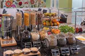 Daily buffet breakfast (EUR 18 per person)