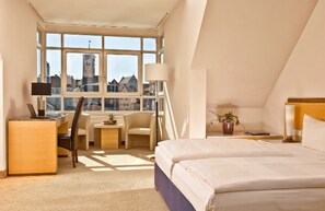 Comfort Double Room (Riverside) | 1 bedroom, hypo-allergenic bedding, desk, blackout curtains