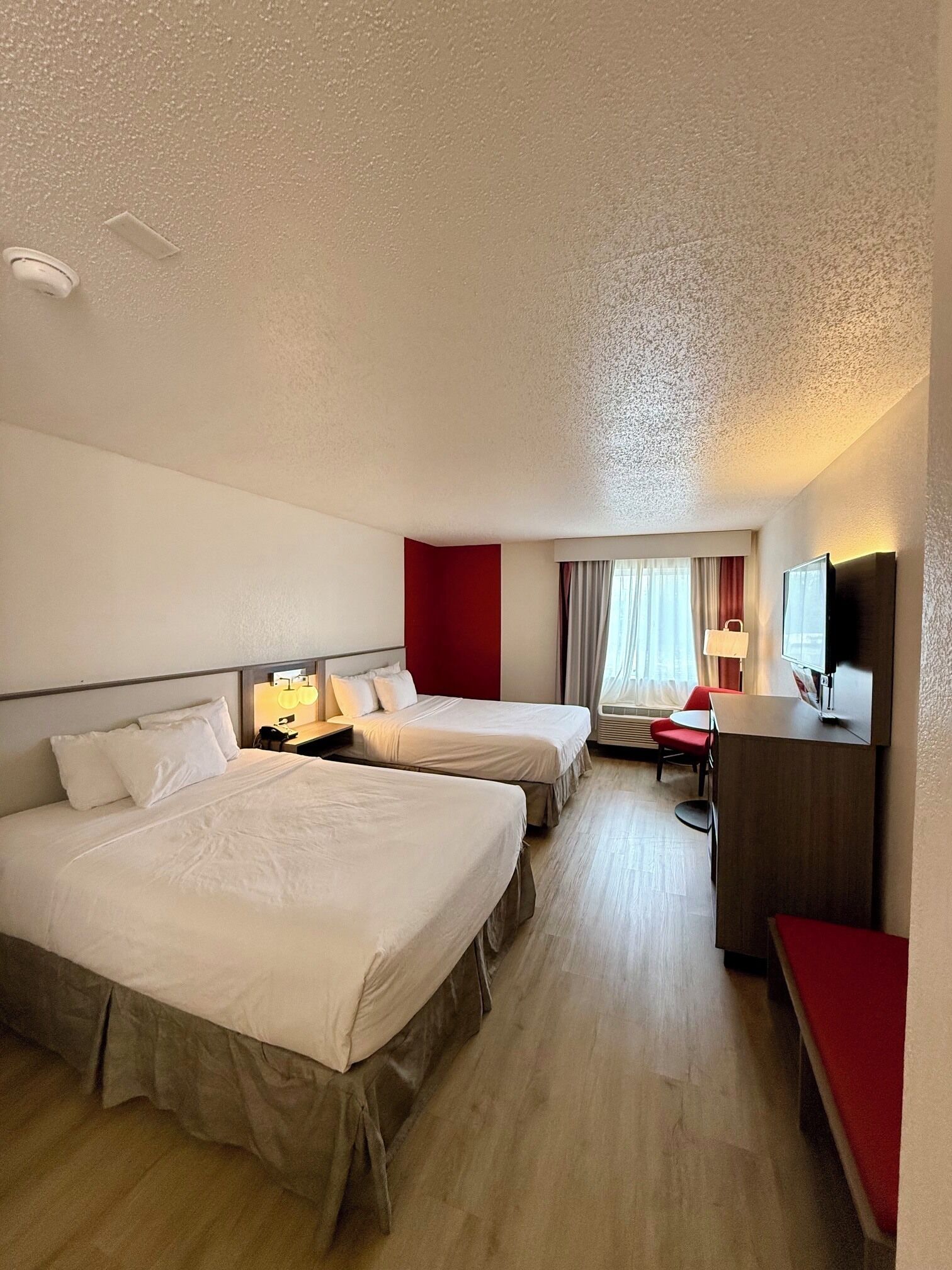 Room, 2 Queen Beds, Non Smoking | Iron/ironing board, cots/infant beds, free WiFi, bed sheets