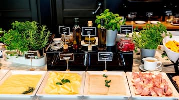 Daily buffet breakfast for a fee