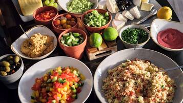 Daily buffet breakfast (EUR 18 per person)