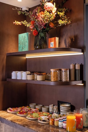 Daily buffet breakfast (EUR 21 per person)