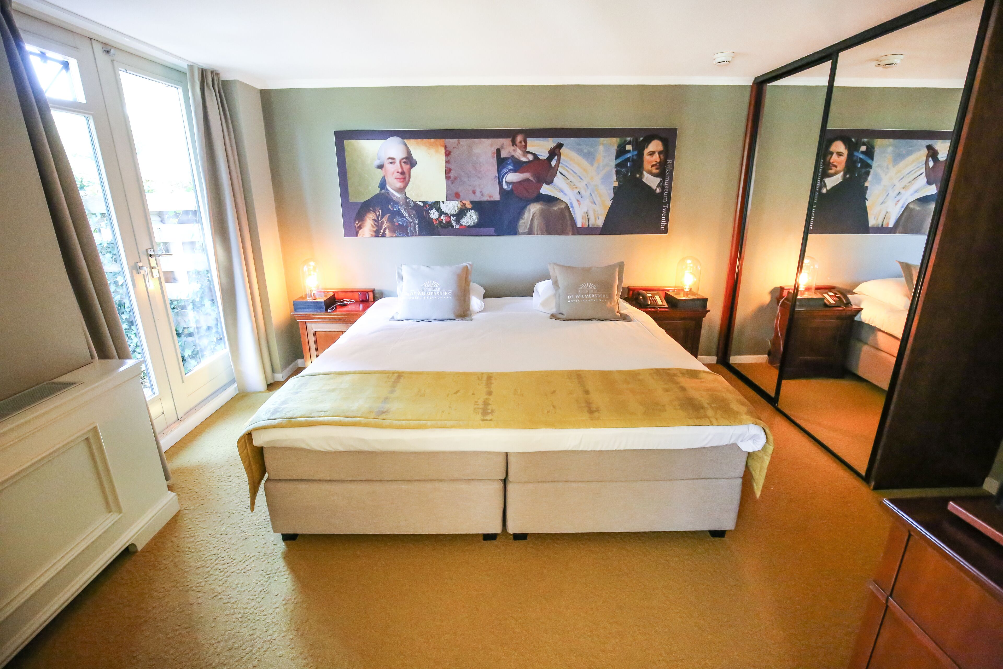 royal suite, terrace | premium bedding, desk, laptop workspace, blackout curtains