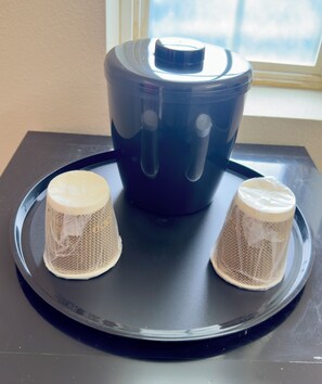 デラックス ダブルルーム | 専用キッチン | 冷蔵庫、電子レンジ、コーヒー / ティーメーカー、電気ポット