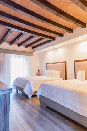 Chambre Double, 2 lits doubles | Vue de la chambre