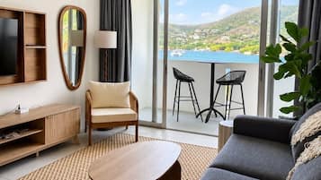 Suite, balcon, vue port