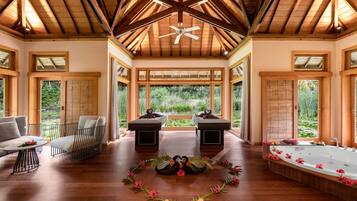 Couples treatment rooms, sauna, body treatments, hydrotherapy