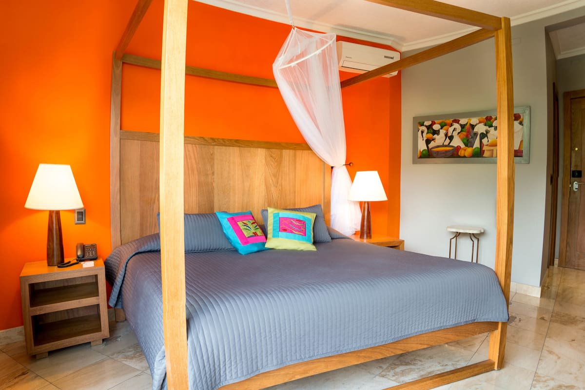 Chambre Simple Supérieure, 1 chambre, coin cuisine, vue jardin