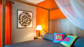 In-room safe, desk, iron/ironing board, free cribs/infant beds