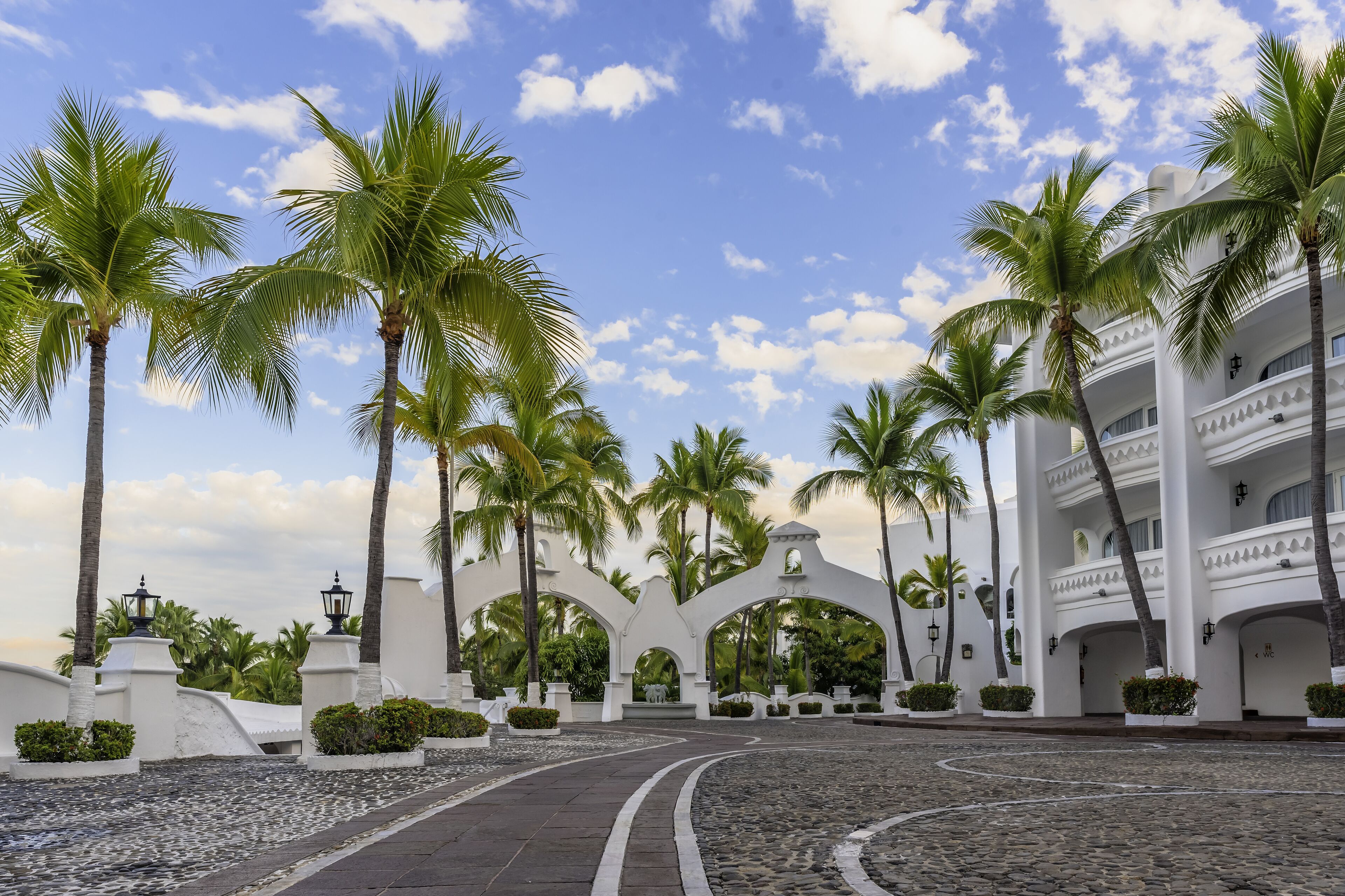 outdoor wedding area