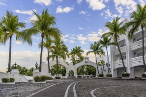 Outdoor wedding area