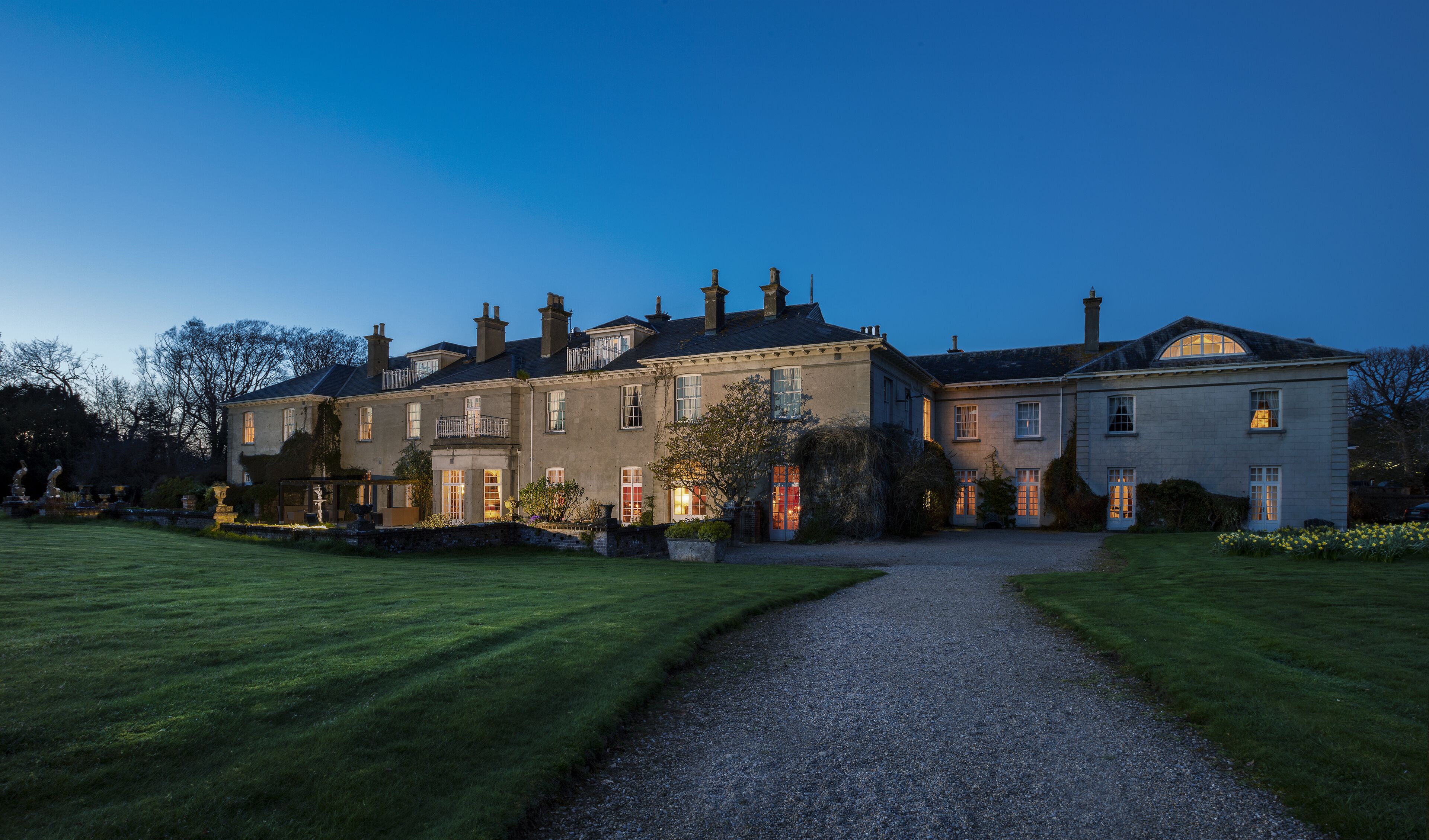 front of property – evening/night