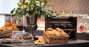 Daily buffet breakfast (EUR 22 per person)