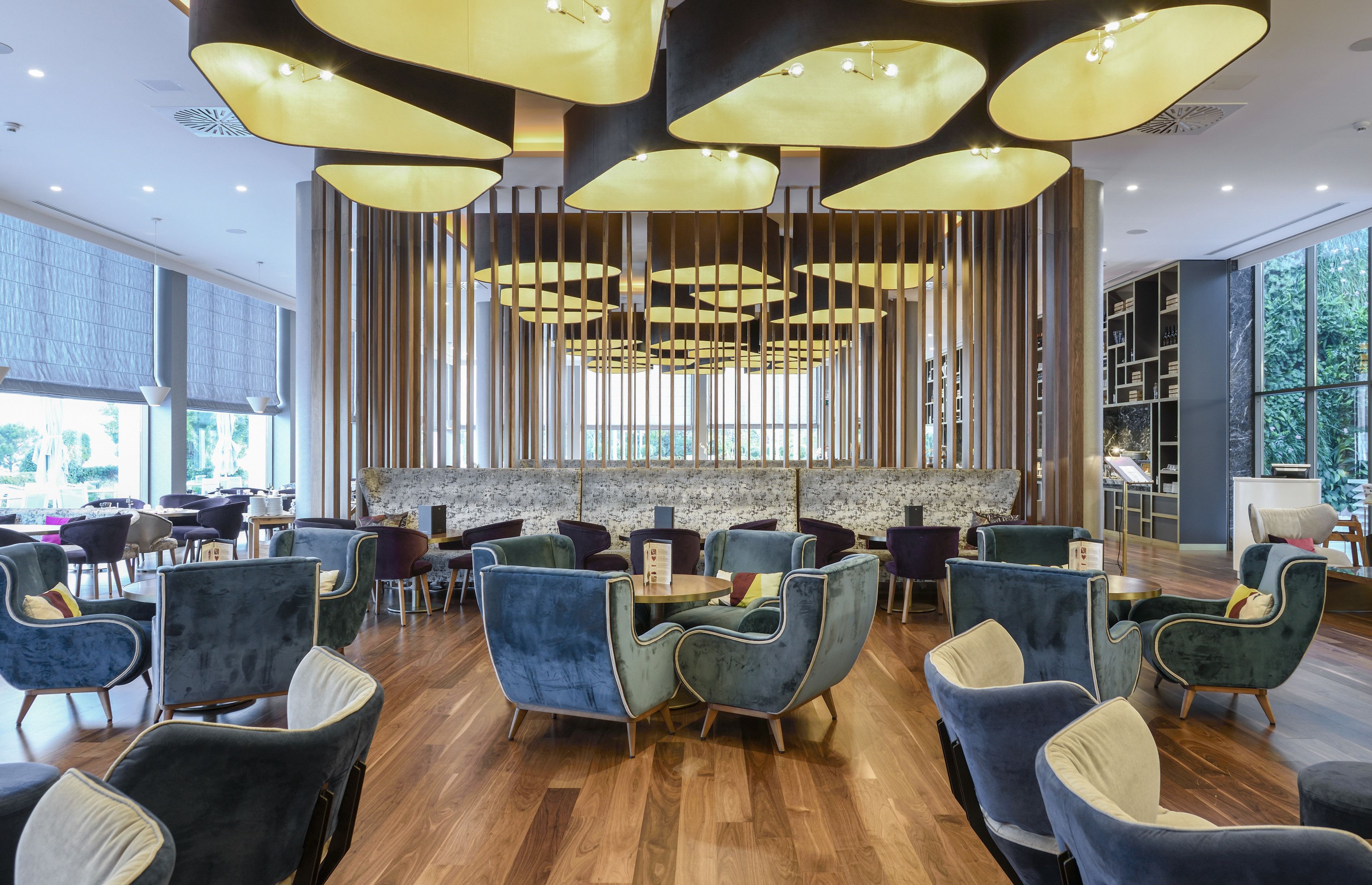 Lobbylounge, utsikt mot stranden, åpen hver dag