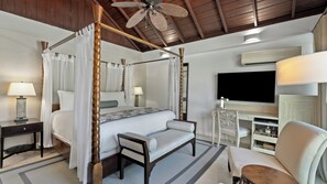 Frette Italian sheets, premium bedding, pillow-top beds, free minibar