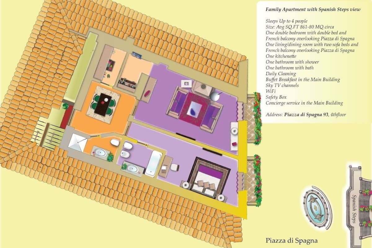 Ambassador Suite Apartment | Egyptian cotton sheets, premium bedding, down duvets, pillow-top beds