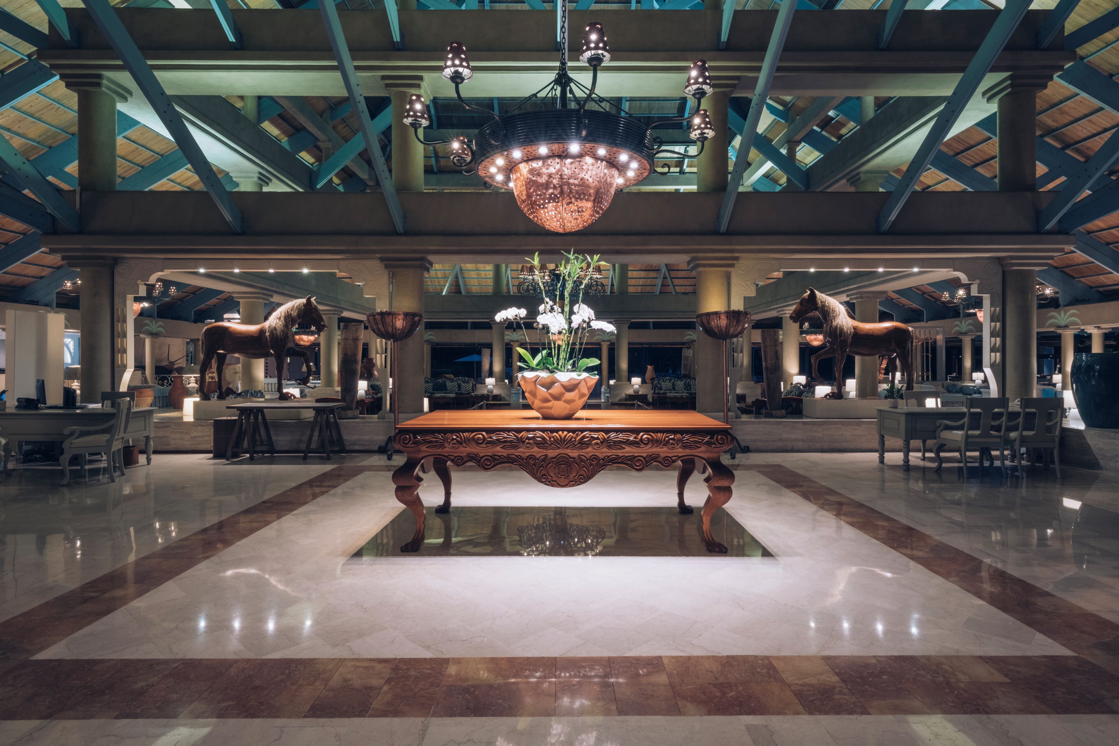 Zona de estar del vestíbulo