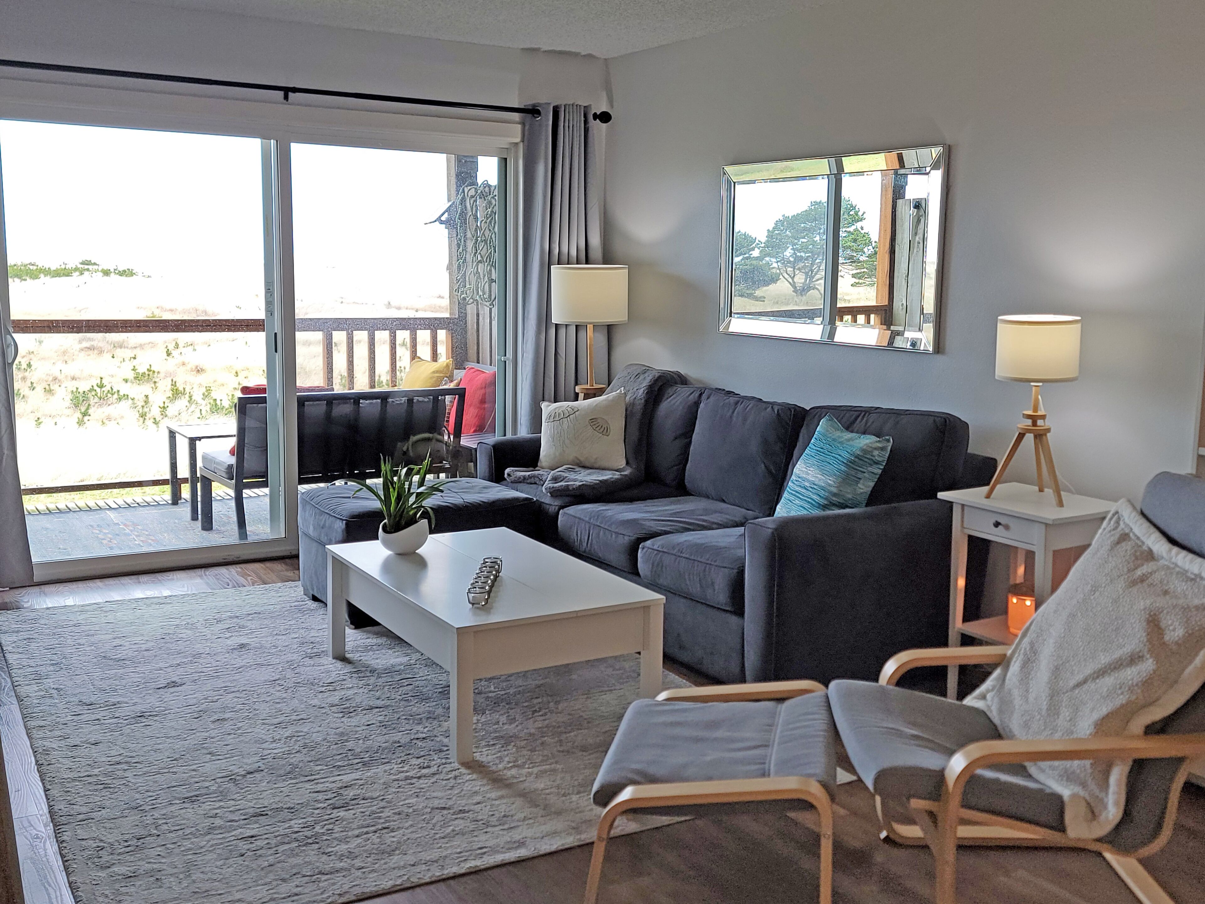 Deluxe Condo, Balcony, Ocean View (2nd Floor, Dog Friendly) | Desk, laptop workspace, blackout drapes, free WiFi