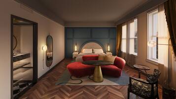 Premium bedding, in-room safe, desk, laptop workspace