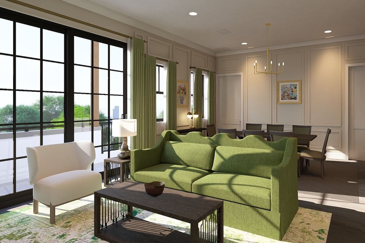 Luxury Penthouse | Living area | 40-inch LCD TV with cable channels, TV