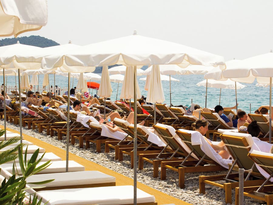 Privatstrand in der Nähe