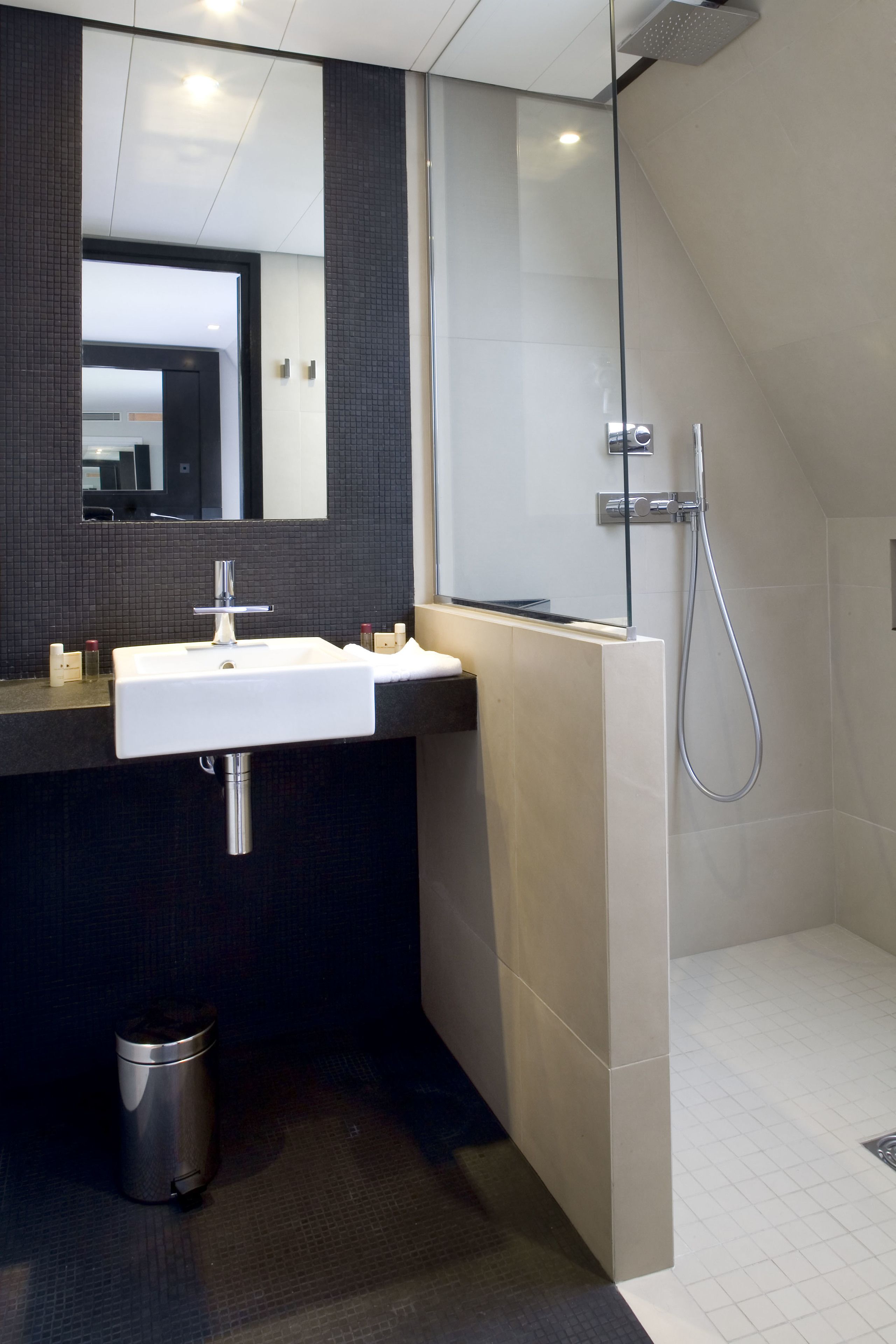 free toiletries, hair dryer, towels