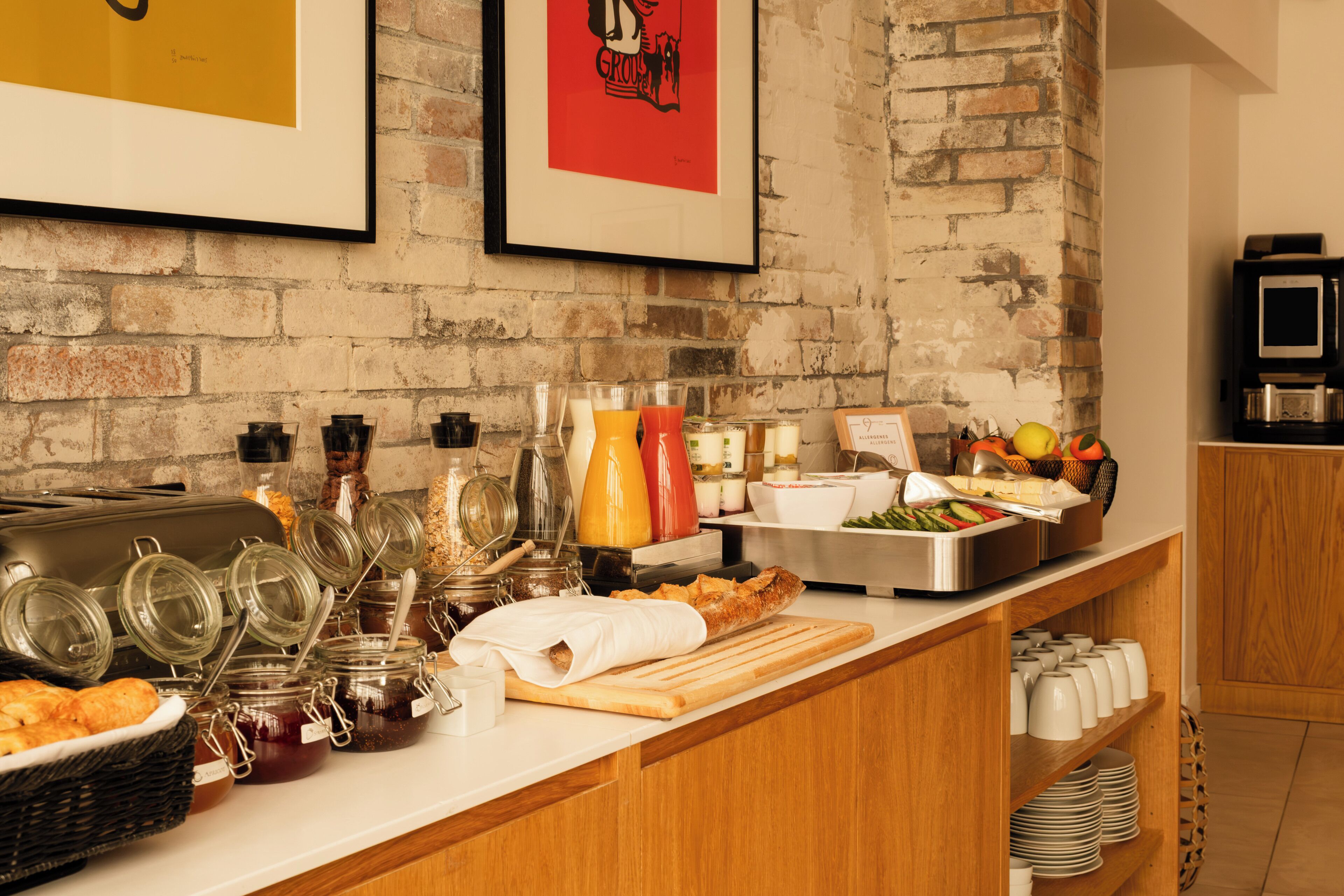 Daily buffet breakfast (EUR 14 per person)