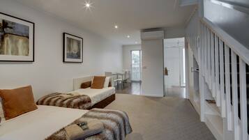 Iron/ironing board, cots/infant beds, free WiFi