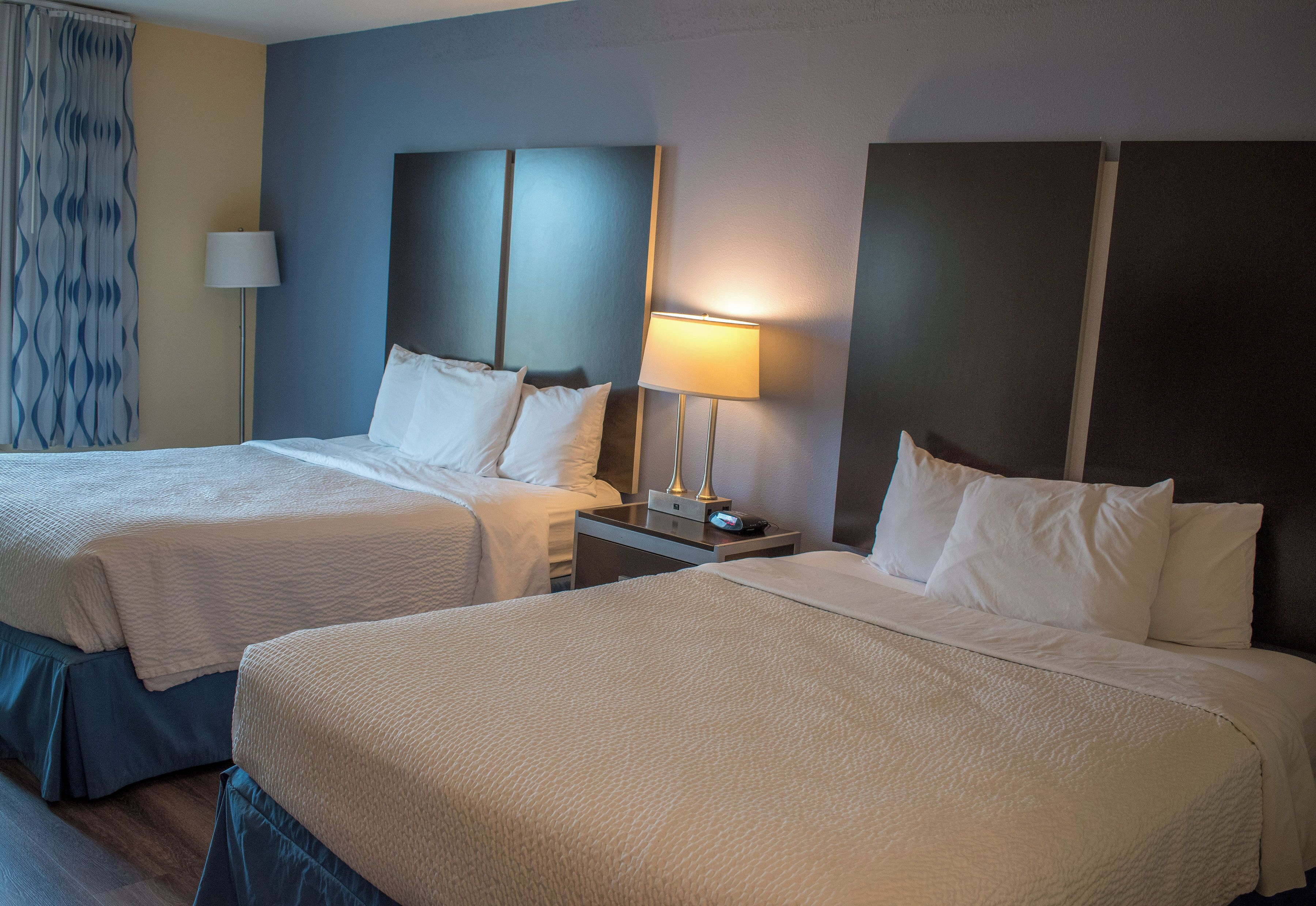 Room, 2 Queen Beds, Non Smoking | Desk, free WiFi, bed sheets, alarm clocks