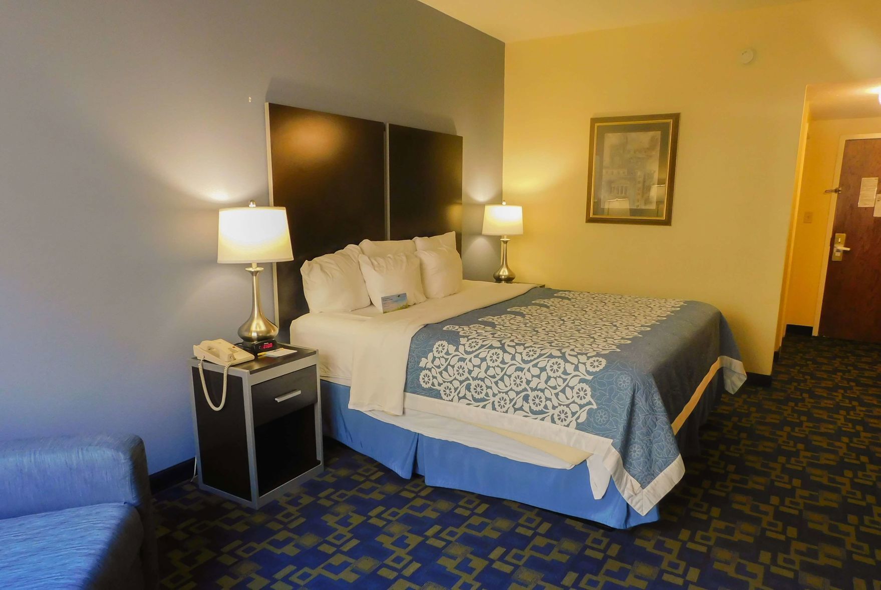 Desk, free WiFi, bed sheets, alarm clocks