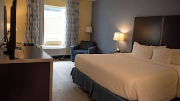 Desk, free WiFi, bed sheets, alarm clocks
