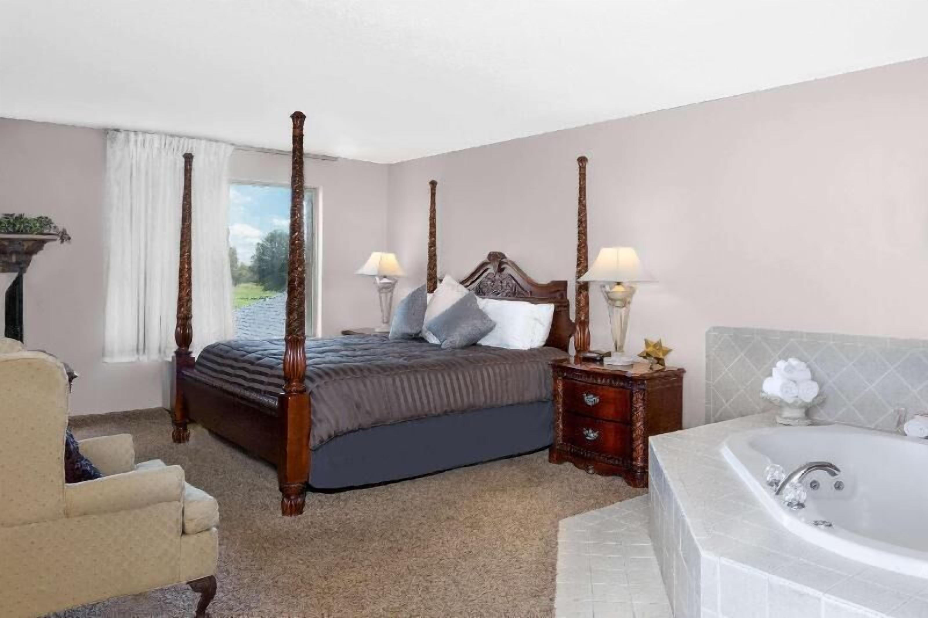 Desk, free WiFi, bed sheets, alarm clocks