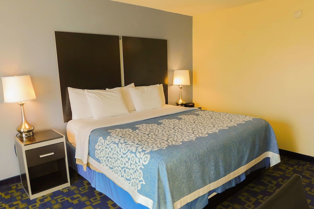 Desk, free WiFi, bed sheets, alarm clocks