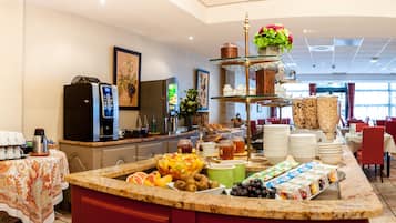 Daily buffet breakfast (EUR 18 per person)