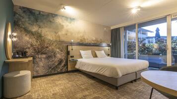 Superior tweepersoonskamer | Een kluis op de kamer, verduisterende gordijnen, gratis wifi, beddengoed