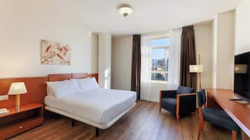 In-room safe, desk, blackout curtains, soundproofing