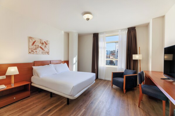 In-room safe, desk, blackout curtains, soundproofing