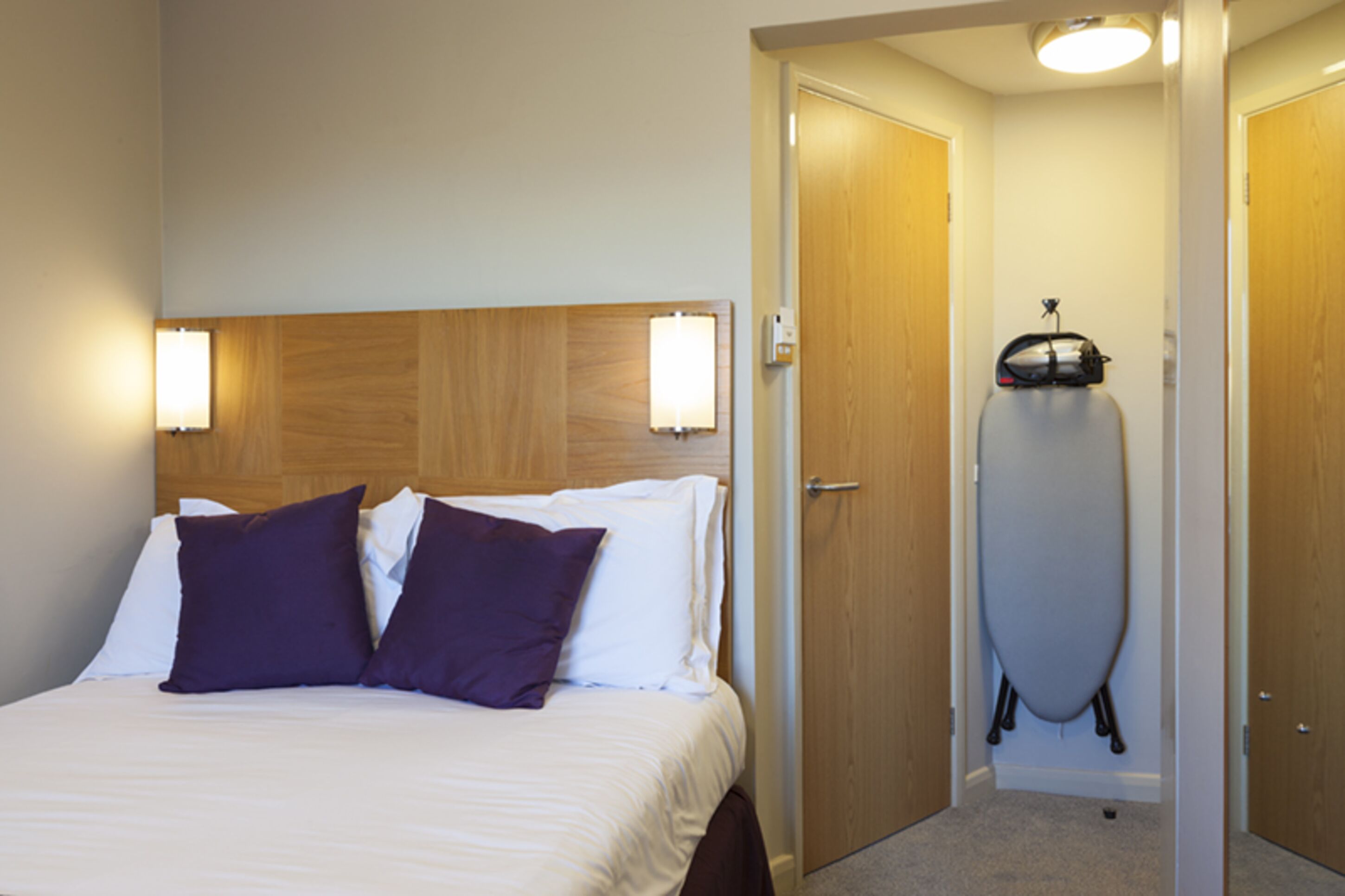 compact room | minibar, blackout curtains, iron/ironing board, free wifi