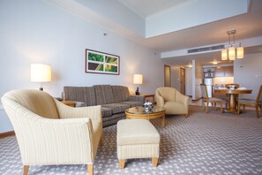 Two-Bedroom Executive | Living area | 30-inch TV with cable channels - The Linden Suites (Pasig)