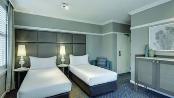 Premium bedding, pillowtop beds, minibar, in-room safe