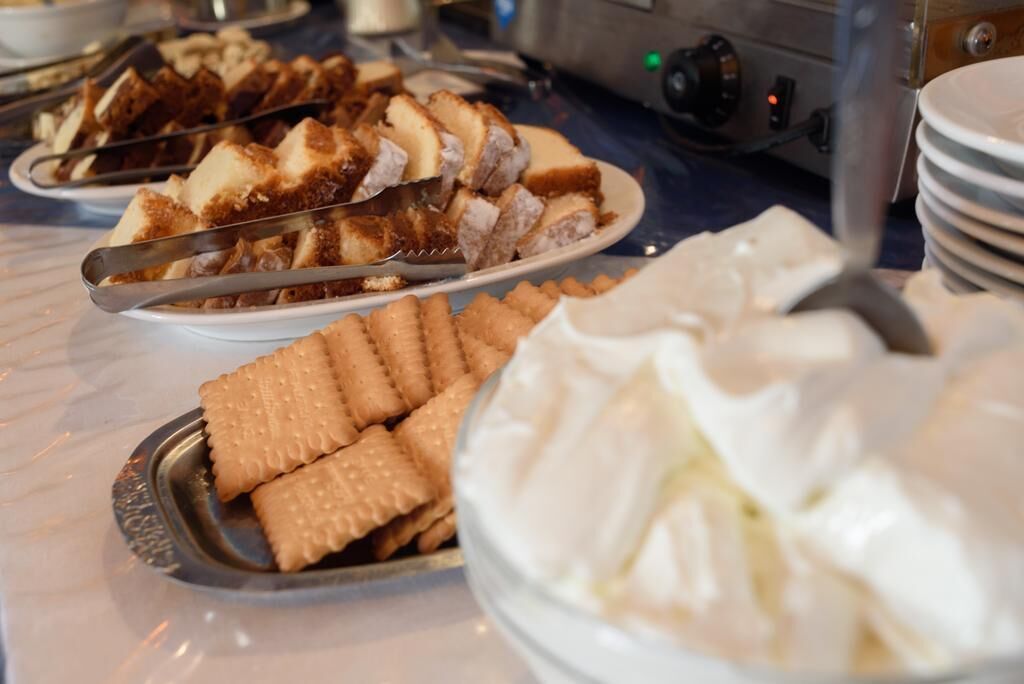 daily buffet breakfast (eur 10 per person)