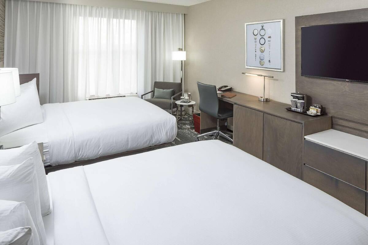 Hypo-allergenic bedding, pillowtop beds, blackout drapes, soundproofing