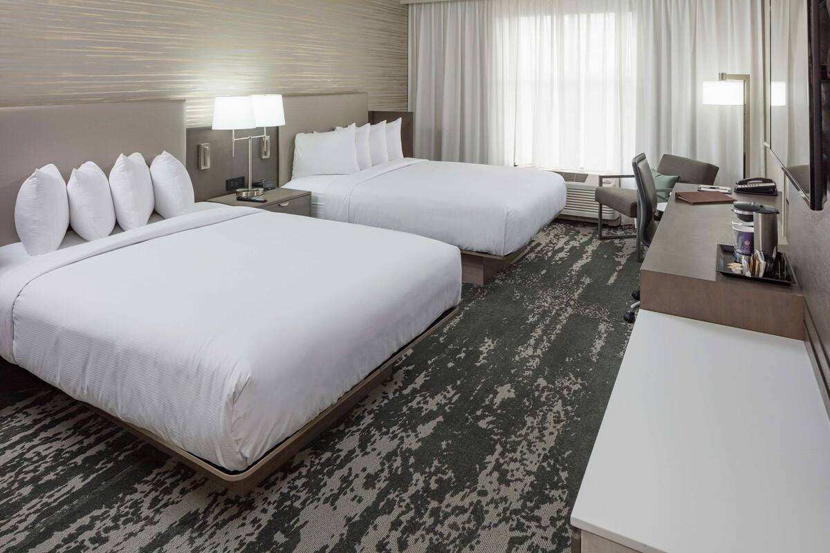 Hypo-allergenic bedding, pillowtop beds, blackout drapes, soundproofing