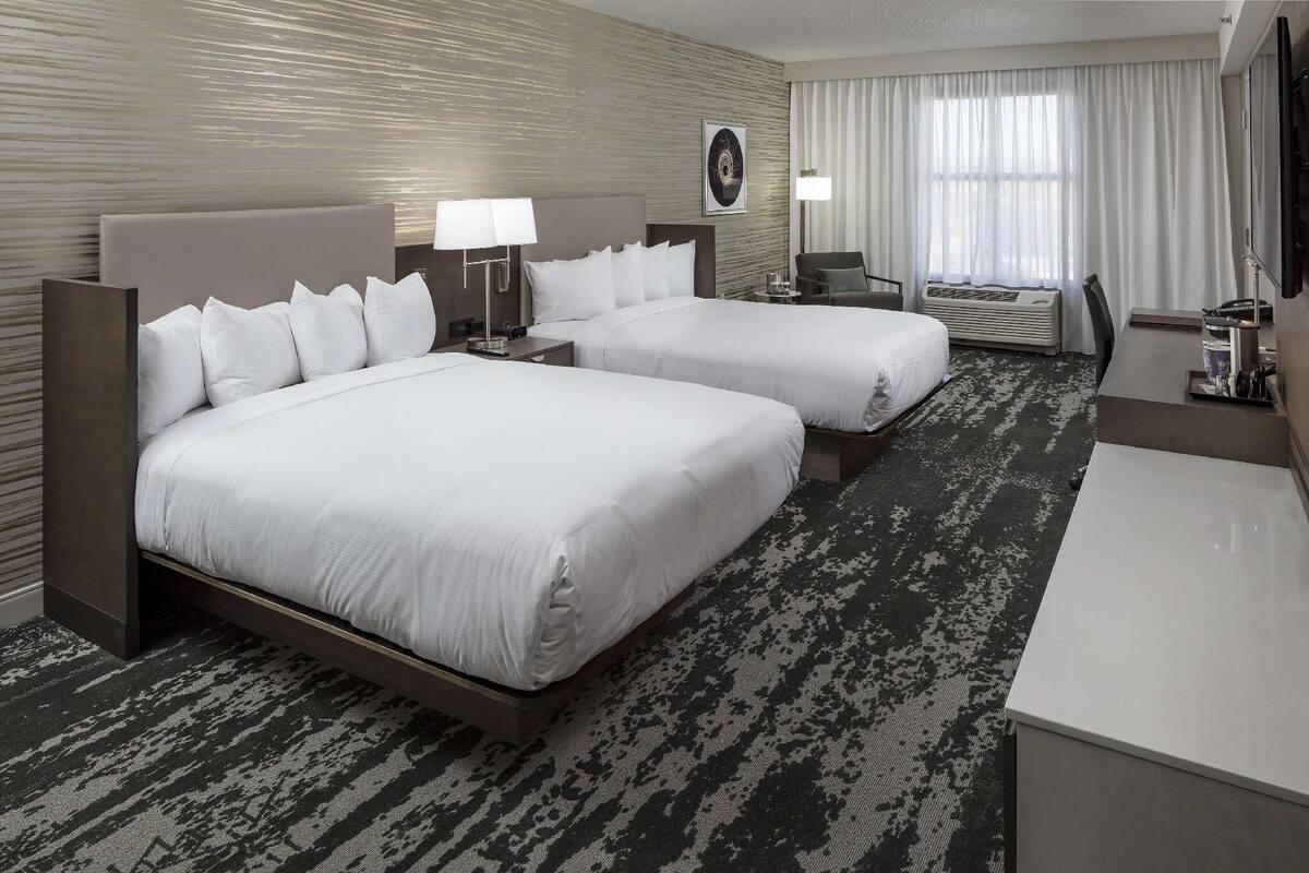 Hypo-allergenic bedding, pillowtop beds, blackout drapes, soundproofing